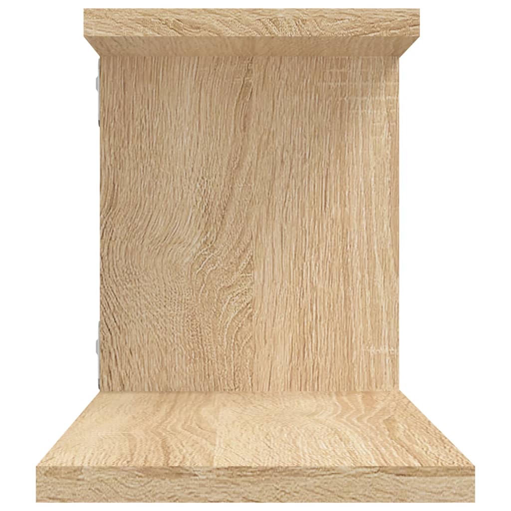 Tv-wandschap 125x18x23 cm bewerkt hout artisanaal eikenkleurig