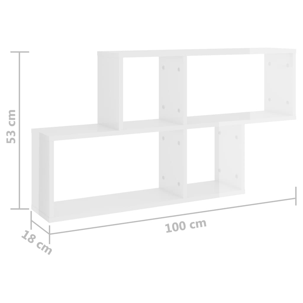 Wandschap 100x18x53 cm bewerkt hout artisanaal eikenkleurig