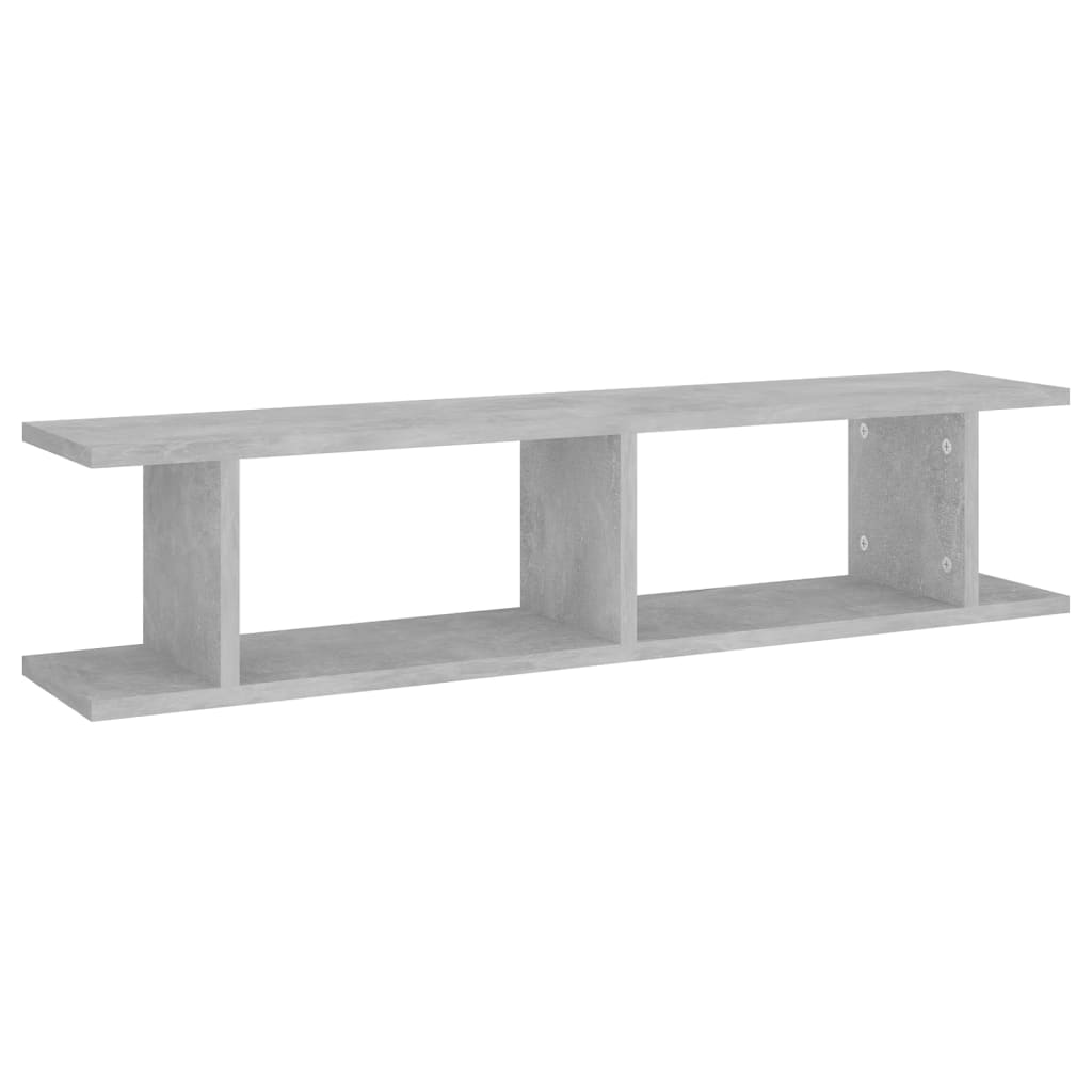 Wandschappen 2 st 75x18x20 cm bewerkt hout wit