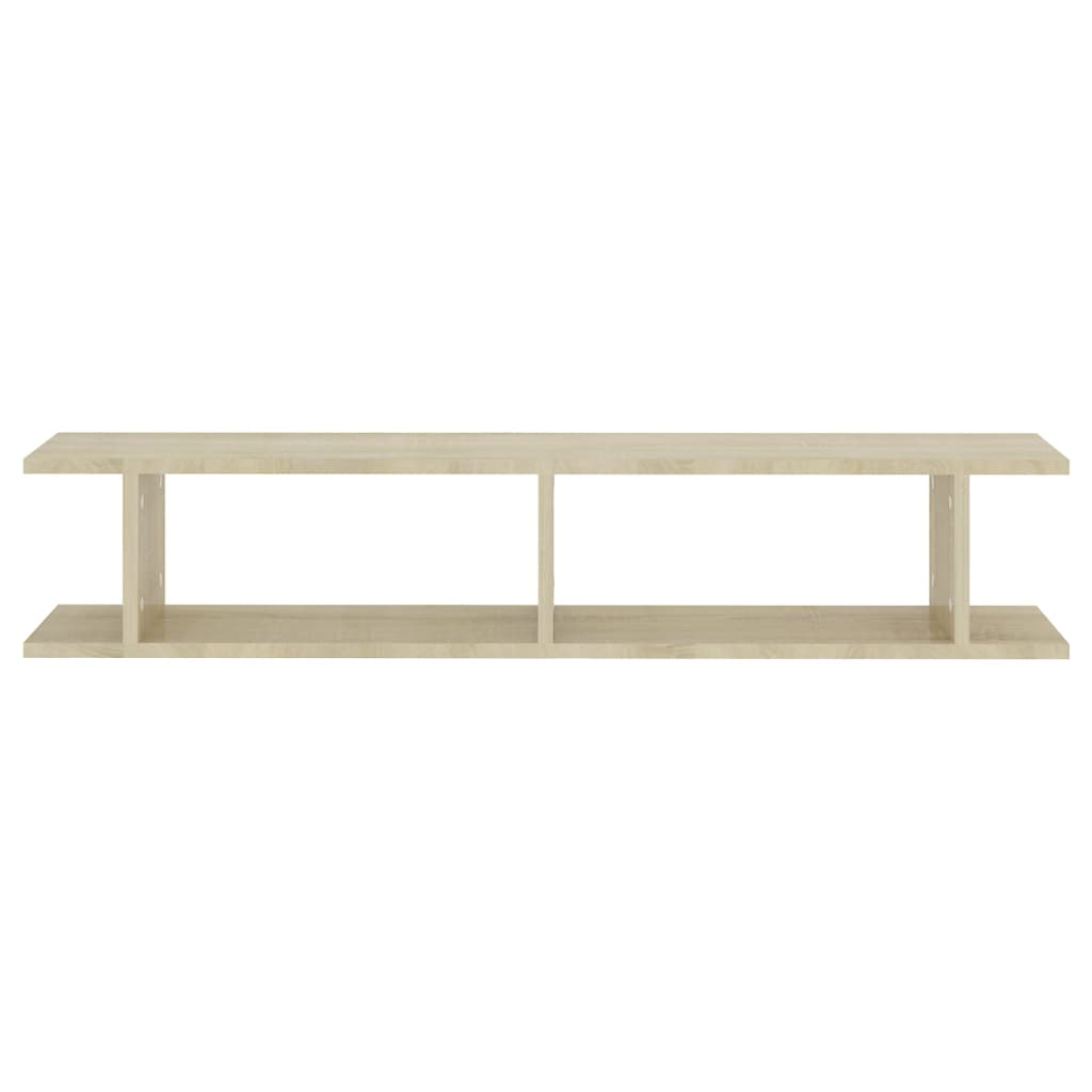 Wandschappen 2 st 75x18x20 cm bewerkt hout wit