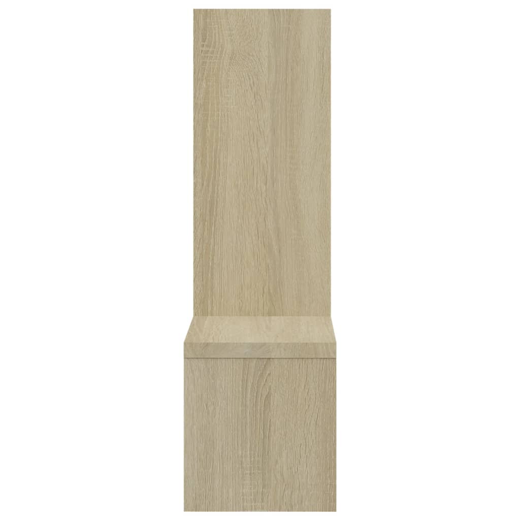 Wandschappen 2 st 50x15x50 cm bewerkt hout