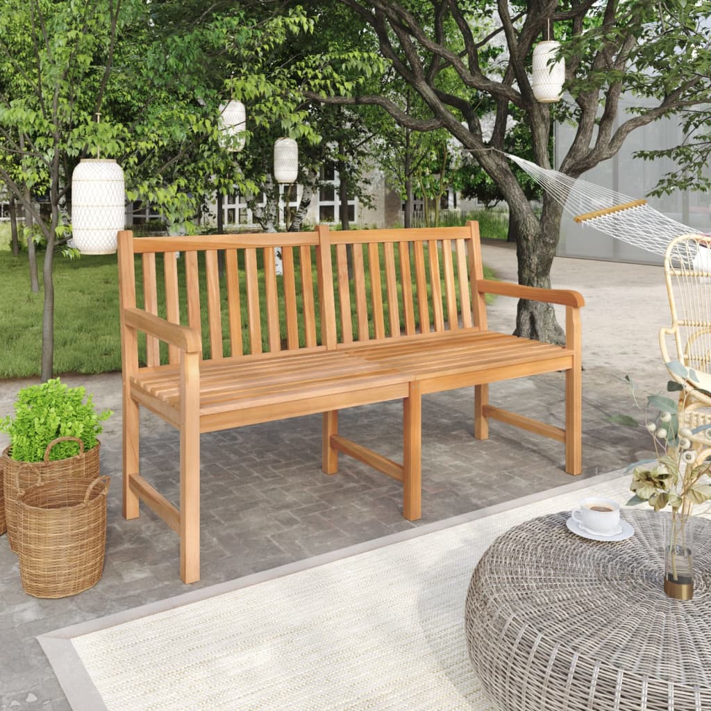 Banc de jardin 114 cm en teck massif