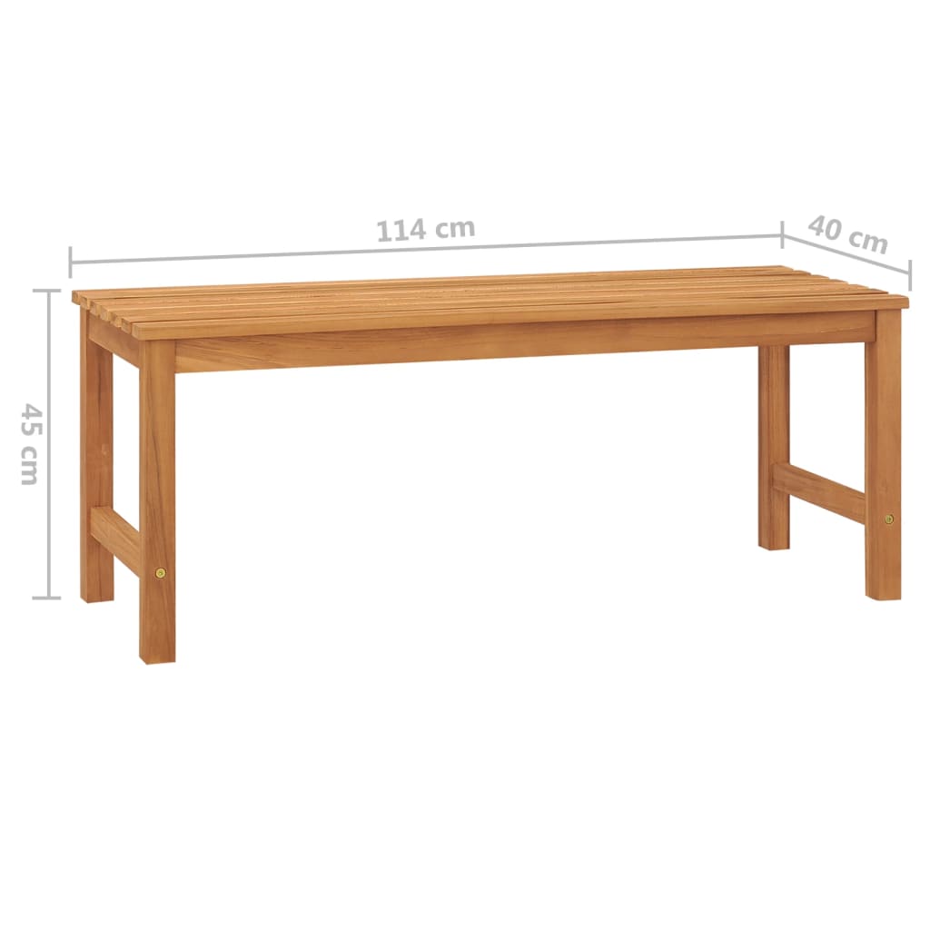 Banc de jardin 150 cm en teck massif