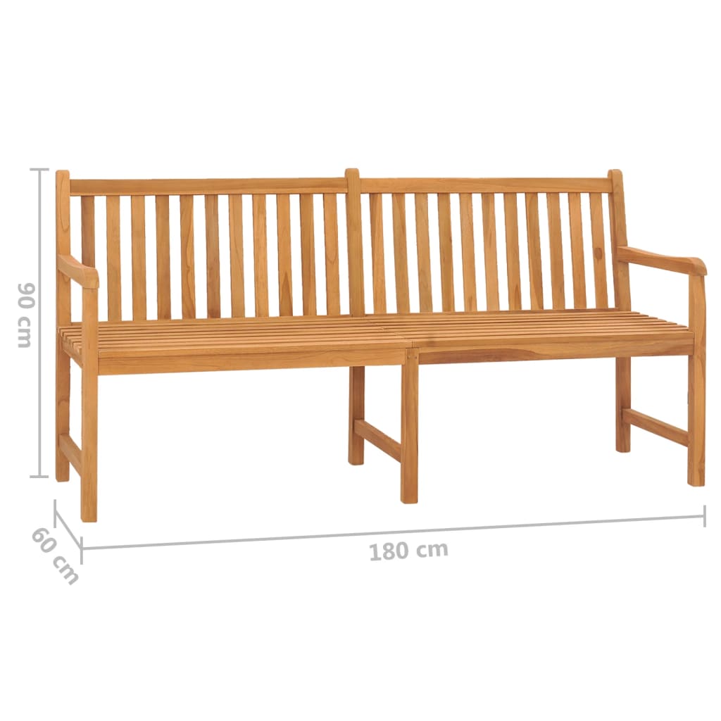 Banc de jardin 114 cm en teck massif