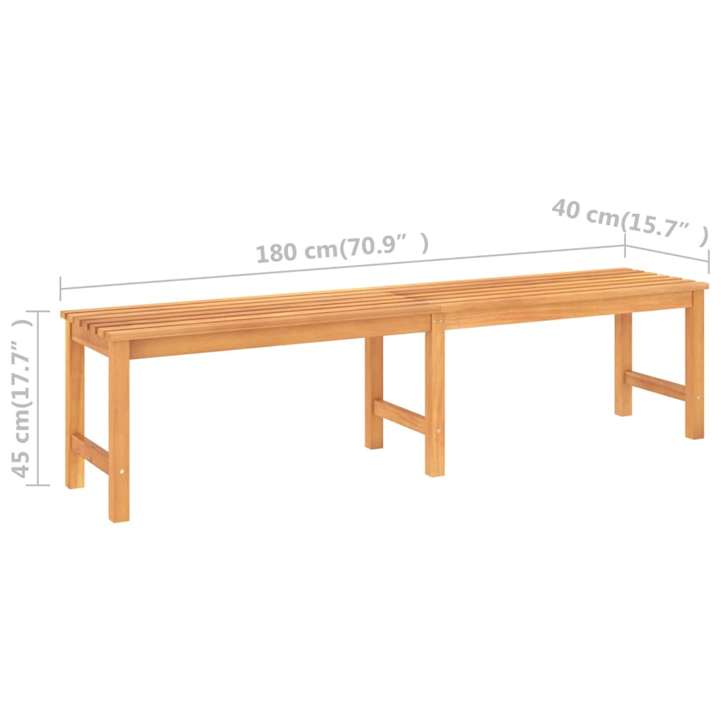 Banc de jardin 150 cm en teck massif