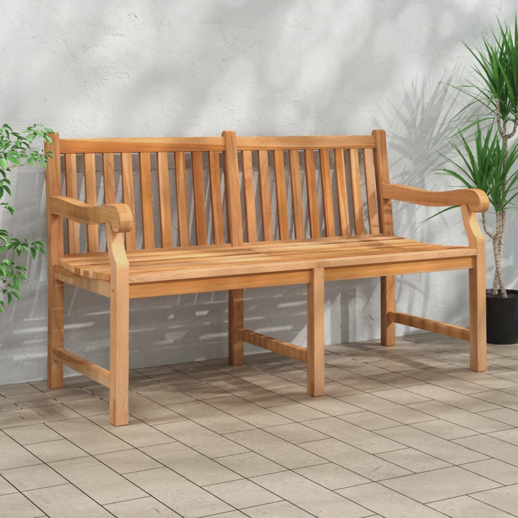 Banc de jardin 114 cm en teck massif