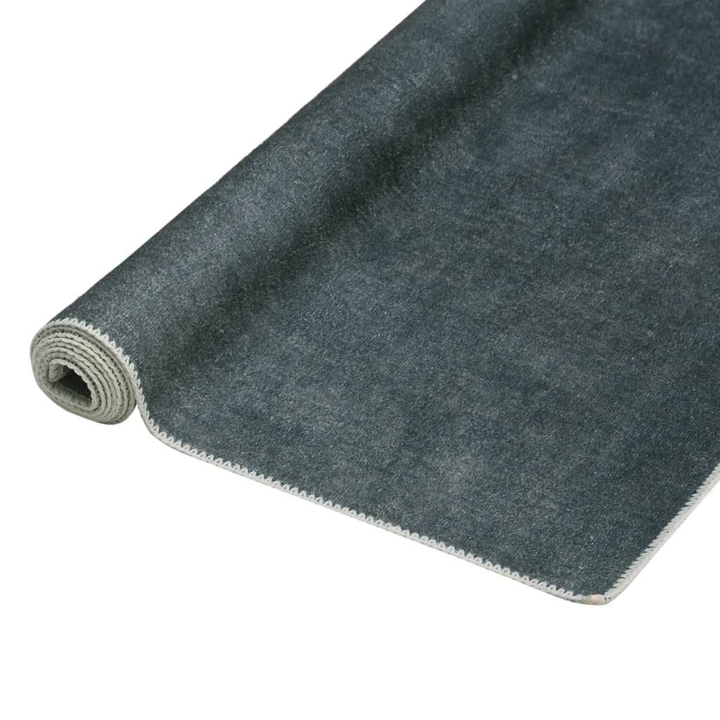 Tapis pliable lavable 160x230 cm polyester taupe