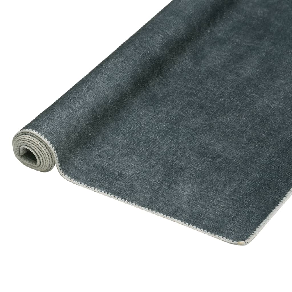 Vloerkleed wasbaar opvouwbaar 180x270 cm polyester taupe