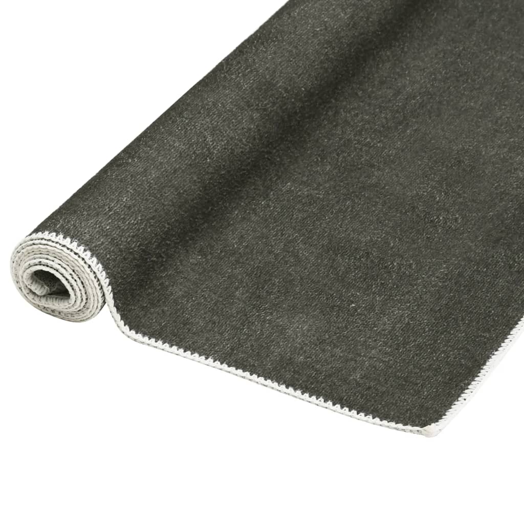 Tapis pliable lavable 180x270 cm polyester taupe