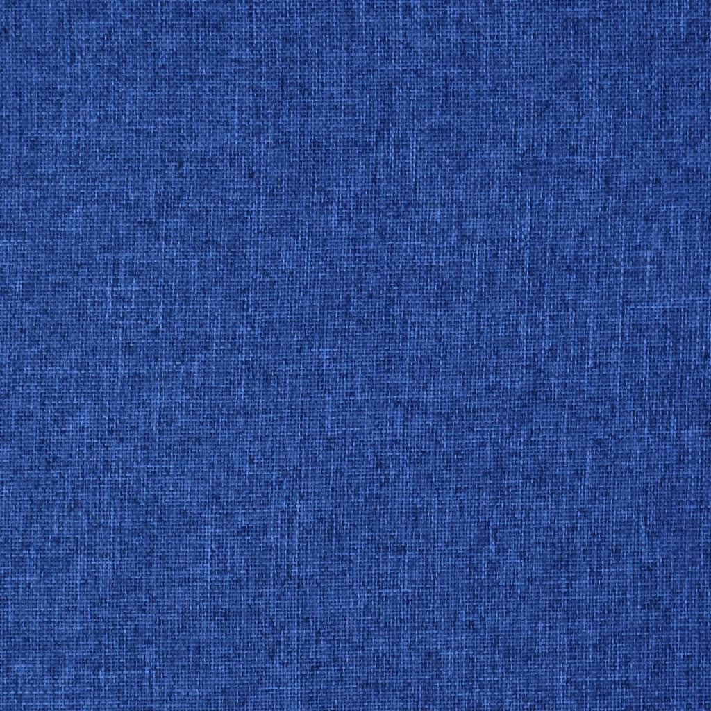 Vloerstoel met bedfunctie inklapbaar stof blauw