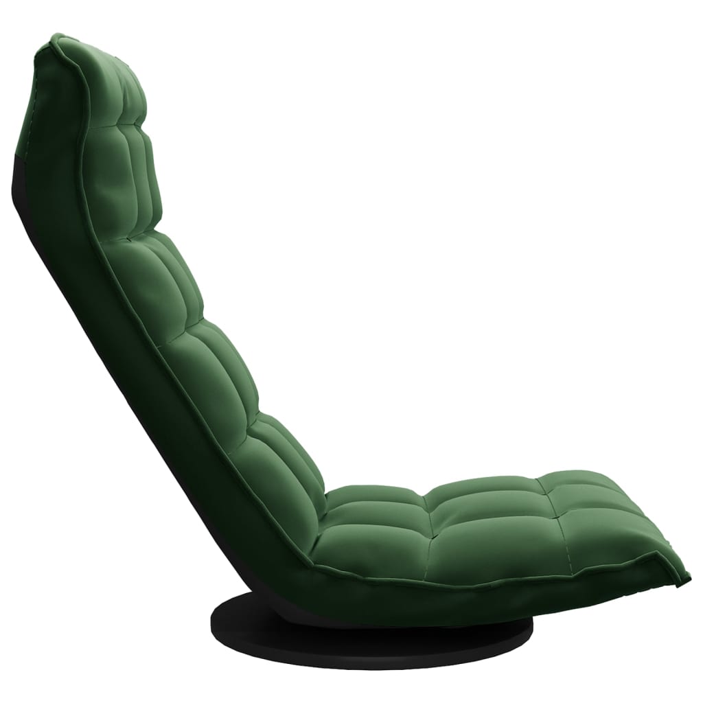 Chaise de sol pivotante en velours