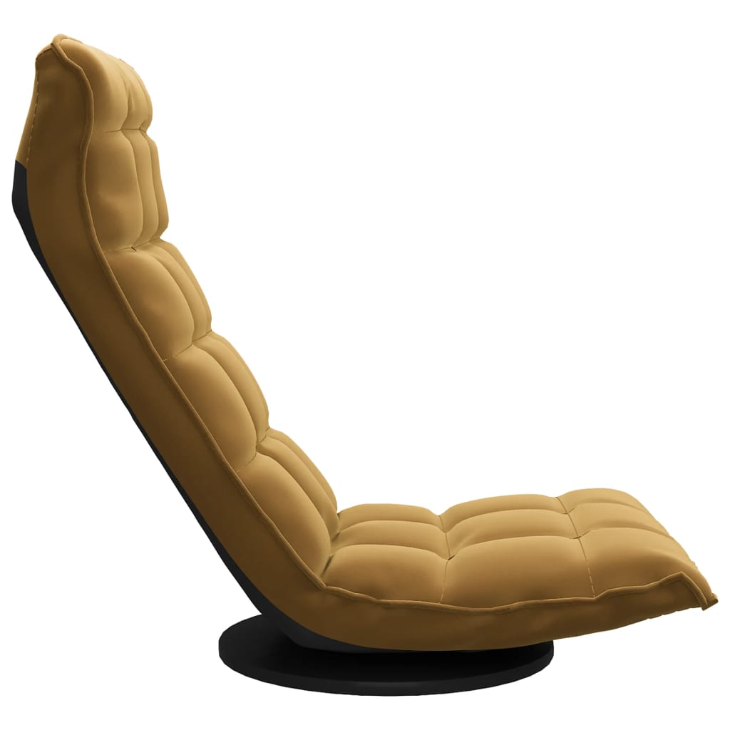 Chaise de sol pivotante en velours