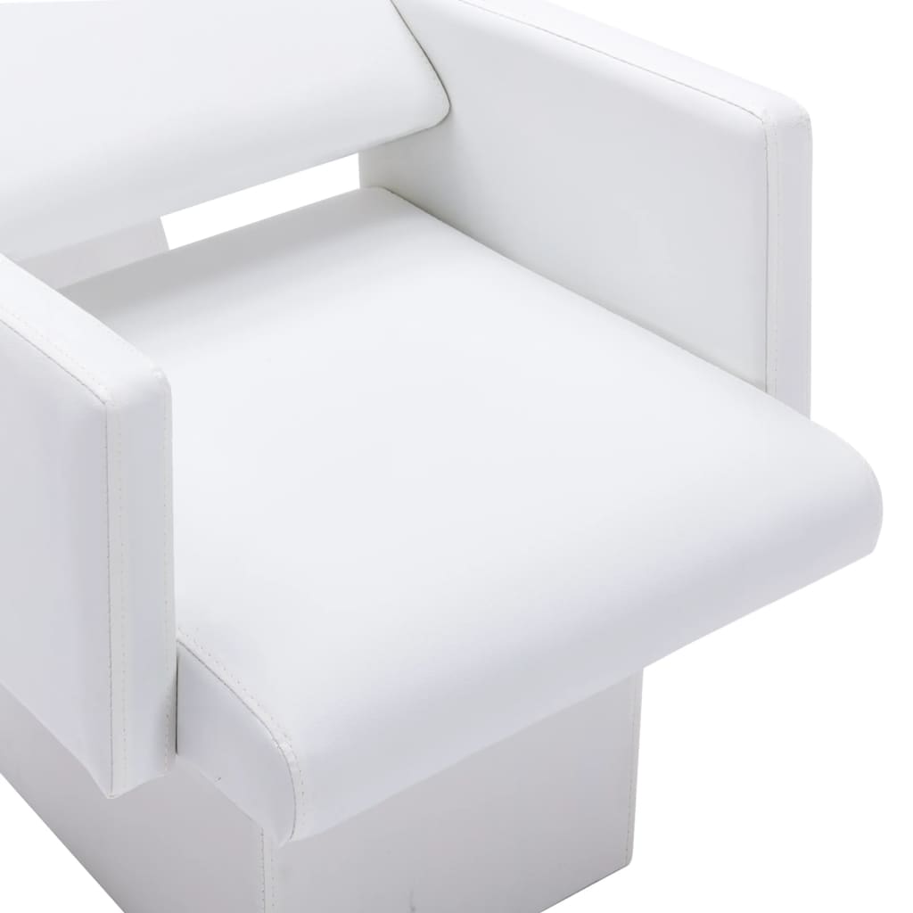 Chaise de lavage avec lavabo 129x59x82 cm cuir artificiel