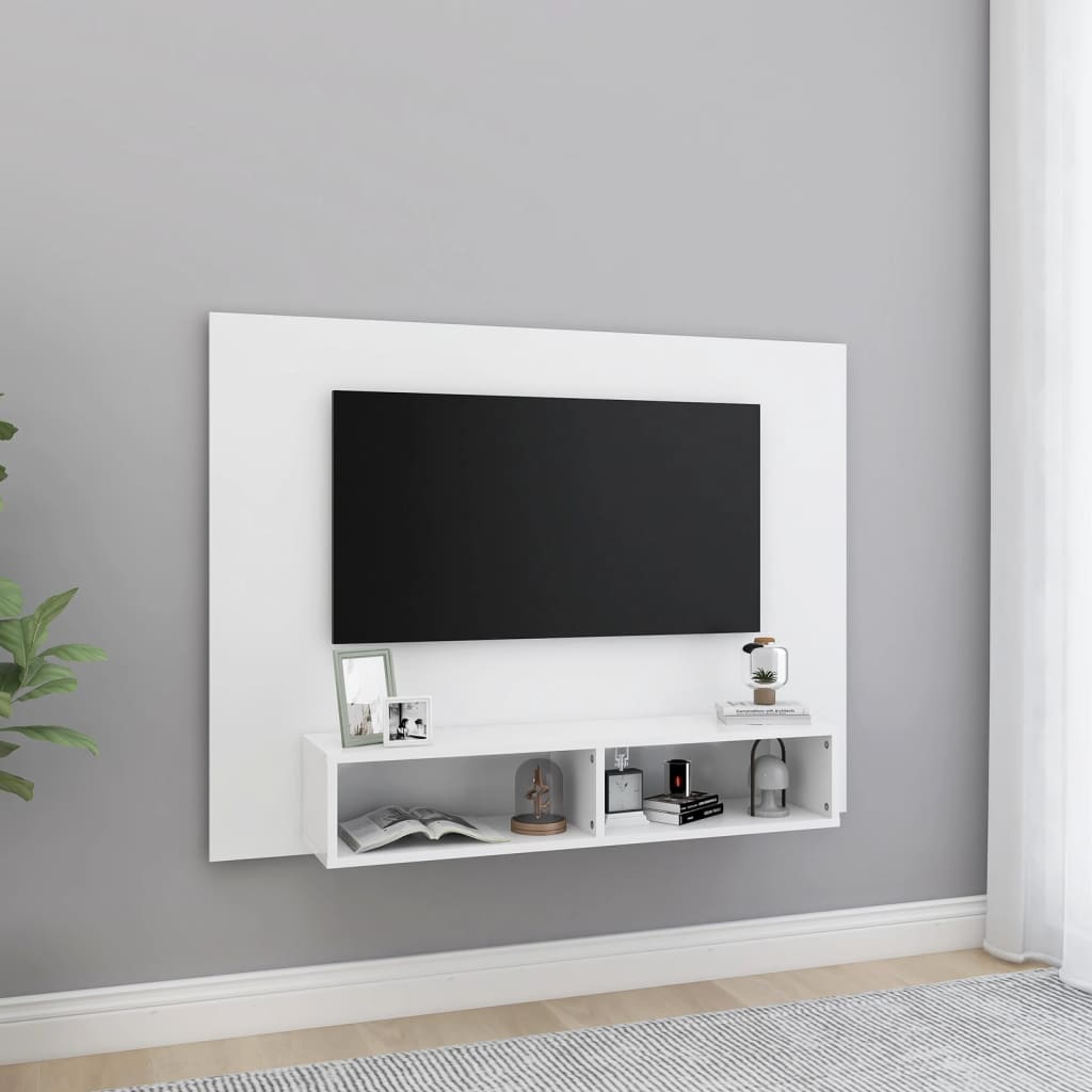 Tv-wandmeubel 120x23,5x90 cm bewerkt hout