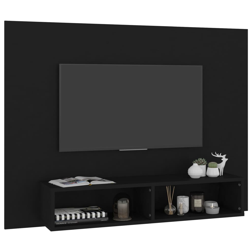 Tv-wandmeubel 120x23,5x90 cm bewerkt hout wit