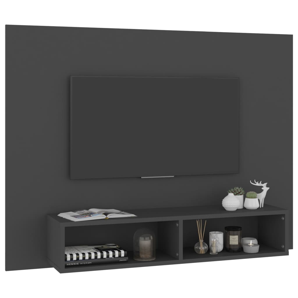 Tv-wandmeubel 120x23,5x90 cm bewerkt hout