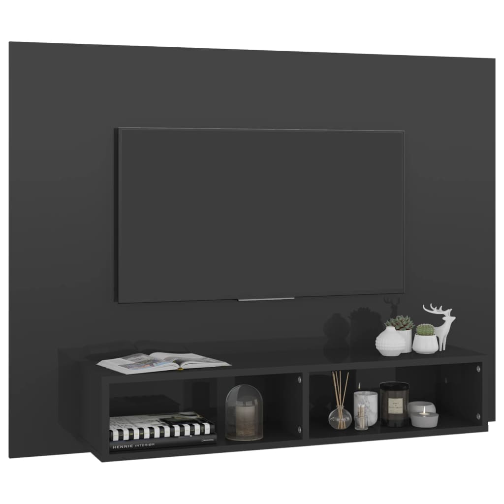 Tv-wandmeubel 120x23,5x90 cm bewerkt hout