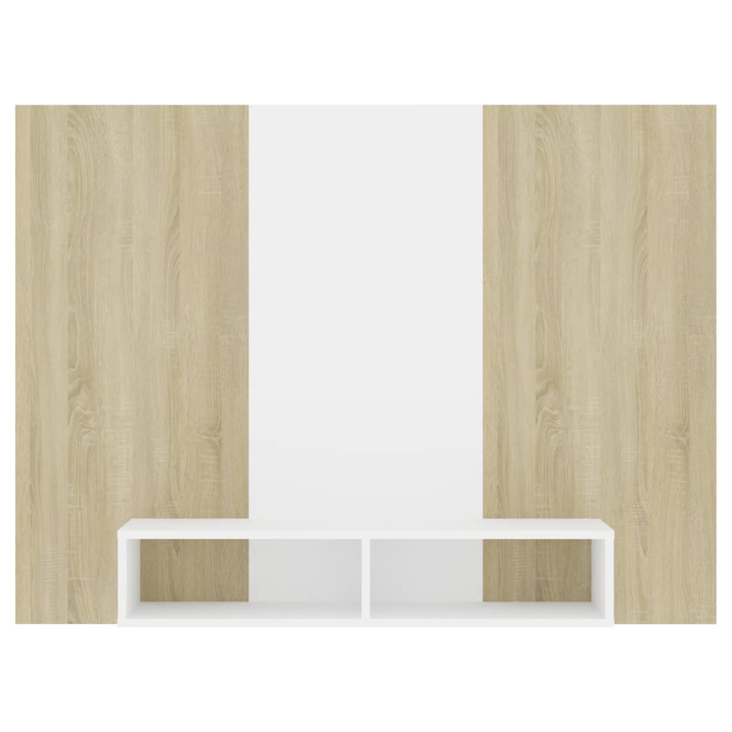 Tv-wandmeubel 135x23,5x90 cm bewerkt hout hoogglans zwart