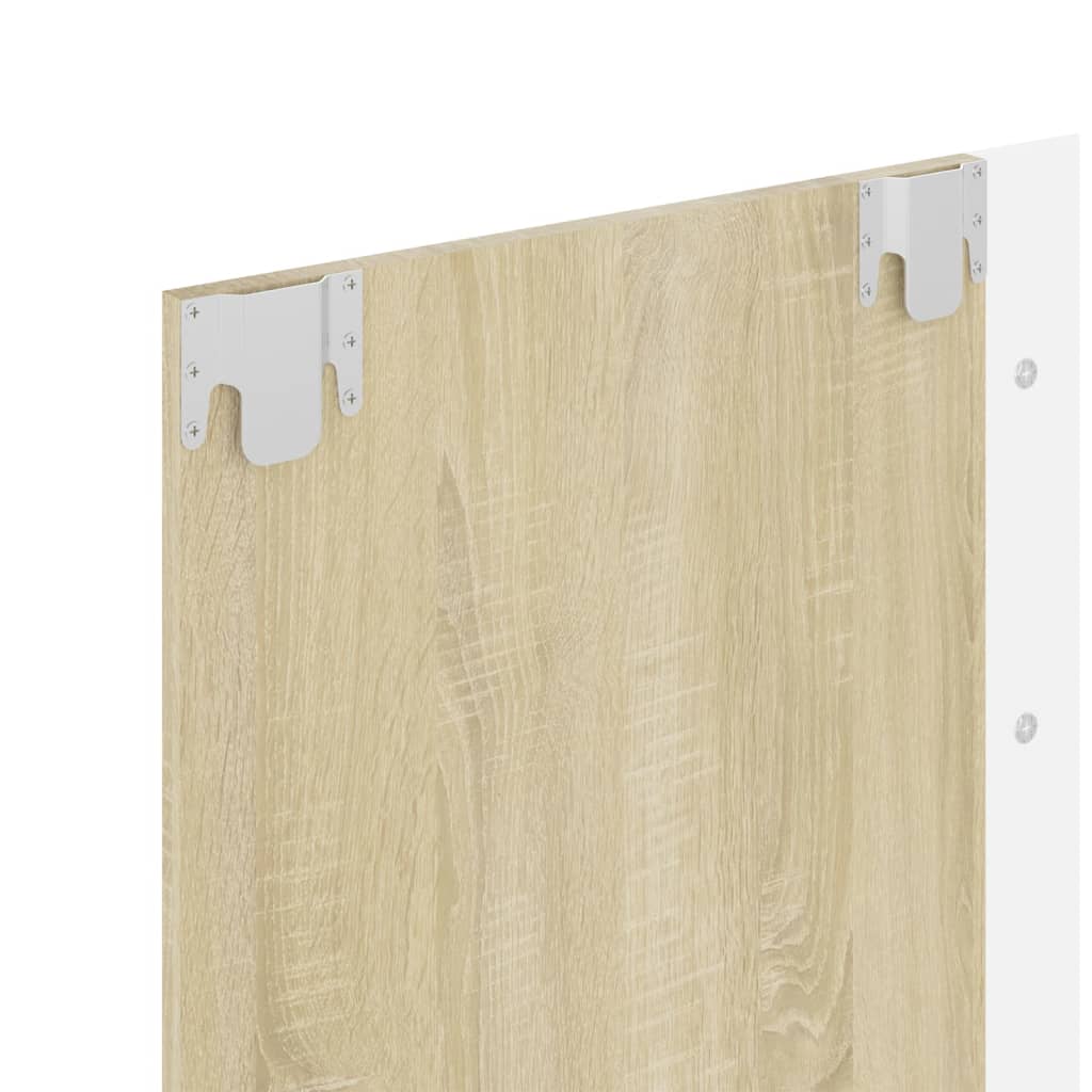 Tv-wandmeubel 135x23,5x90 cm bewerkt hout hoogglans zwart