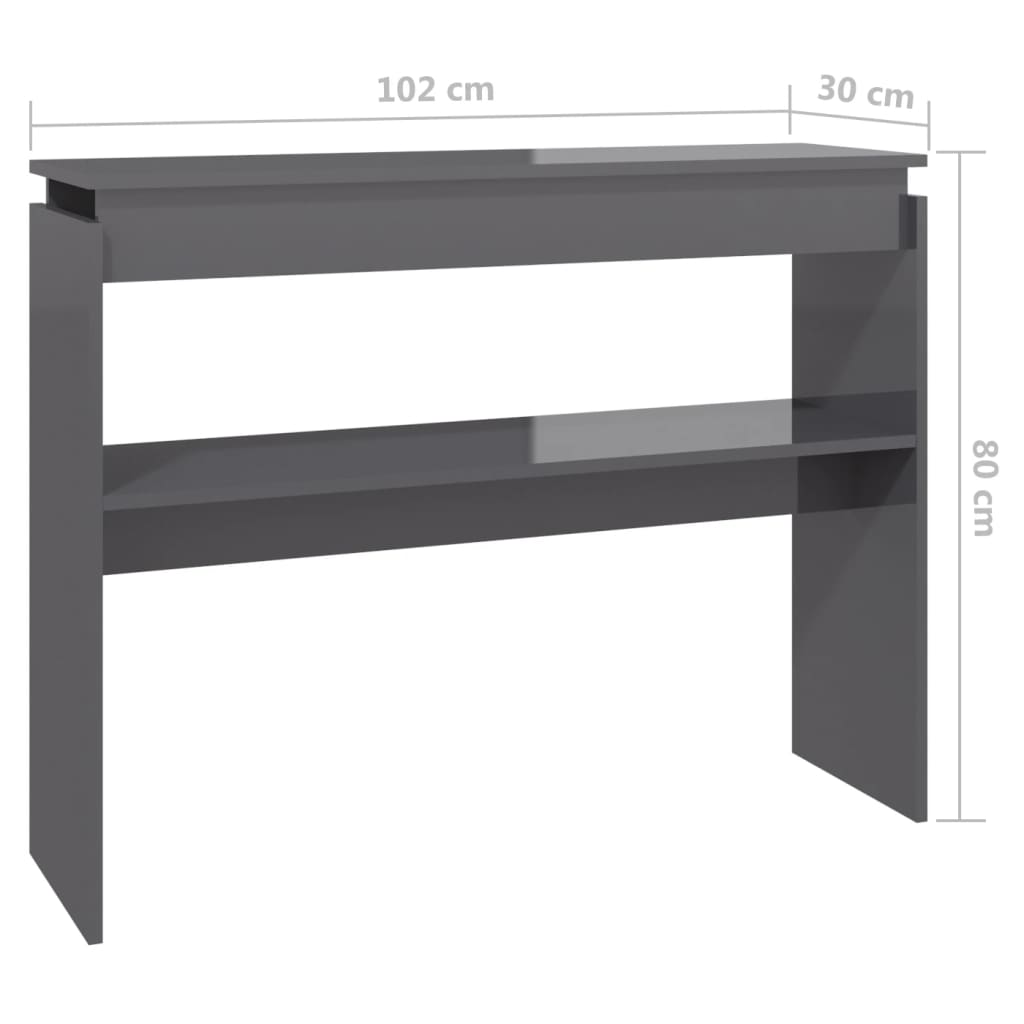 Table murale 102x30x80 cm en bois travaillé