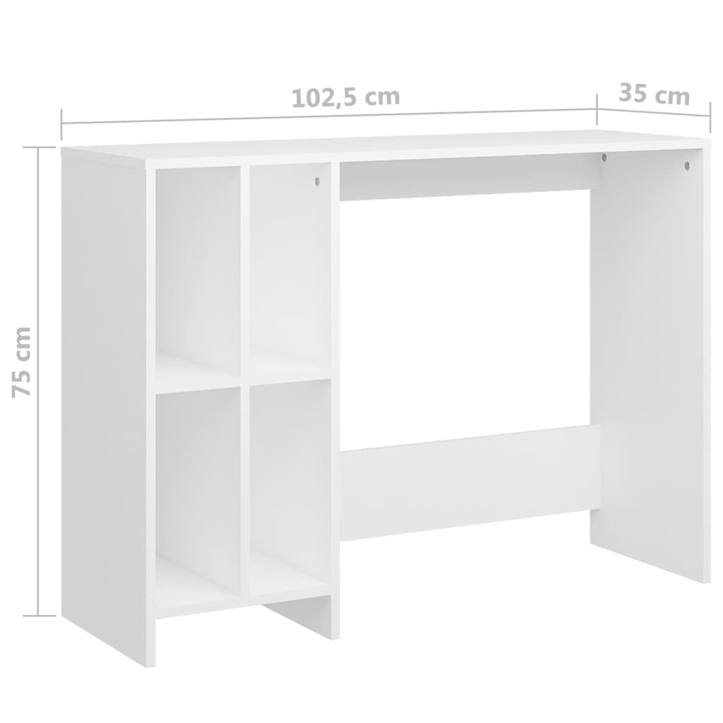 Bureau 102,5x35x75 cm bewerkt hout