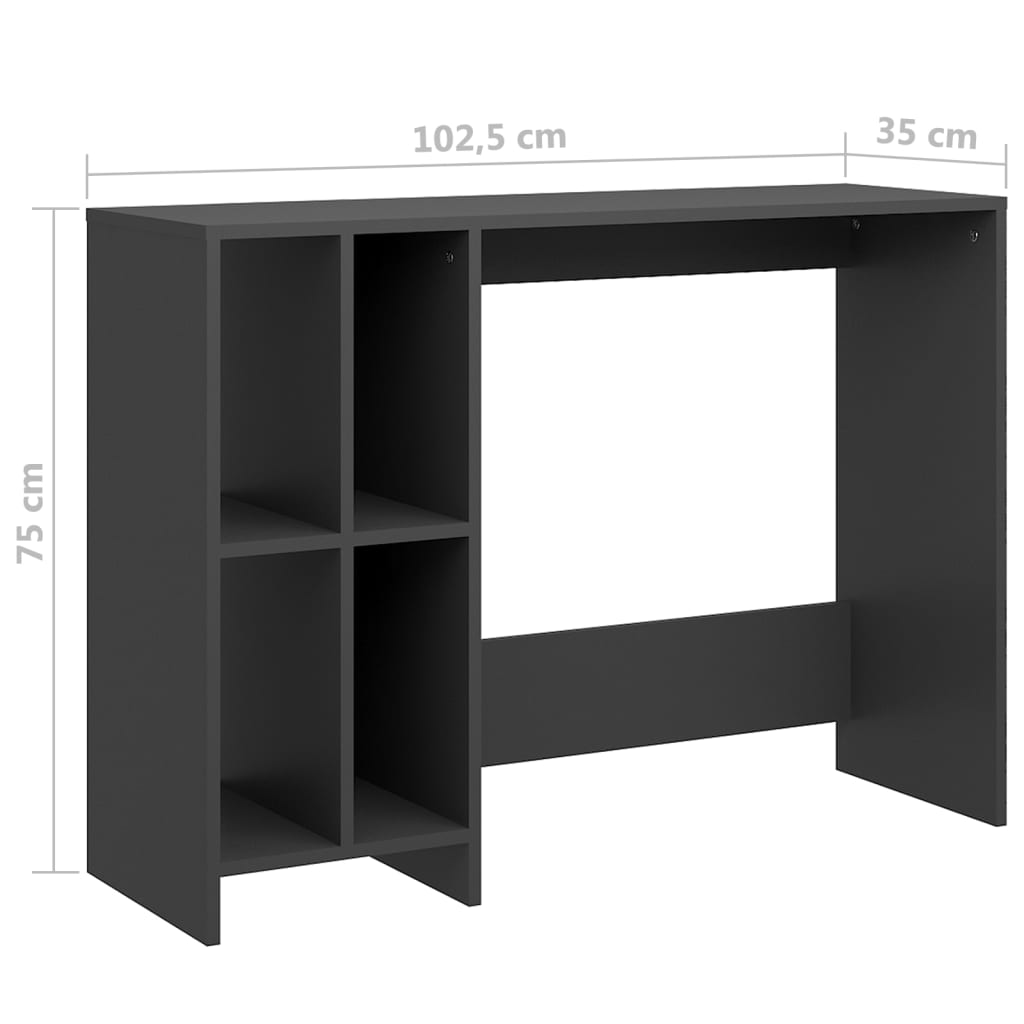 Bureau 102,5x35x75 cm bewerkt hout