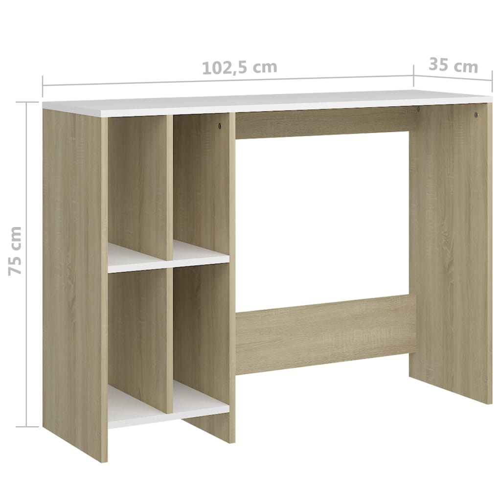 Bureau 102,5x35x75 cm bewerkt hout