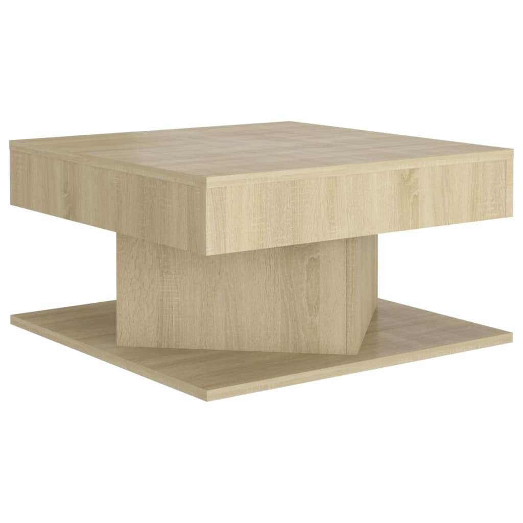 Salontafel 57x57x30 cm bewerkt hout