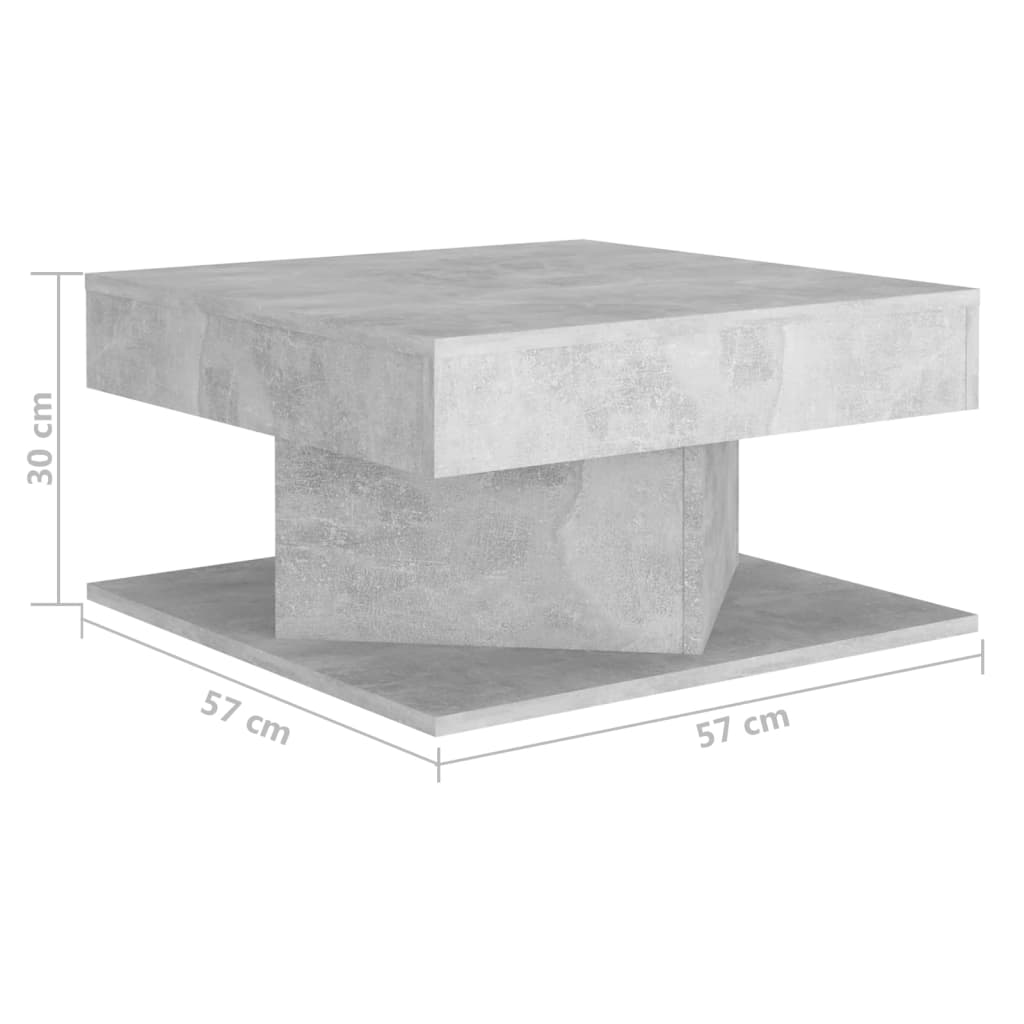 Salontafel 57x57x30 cm bewerkt hout