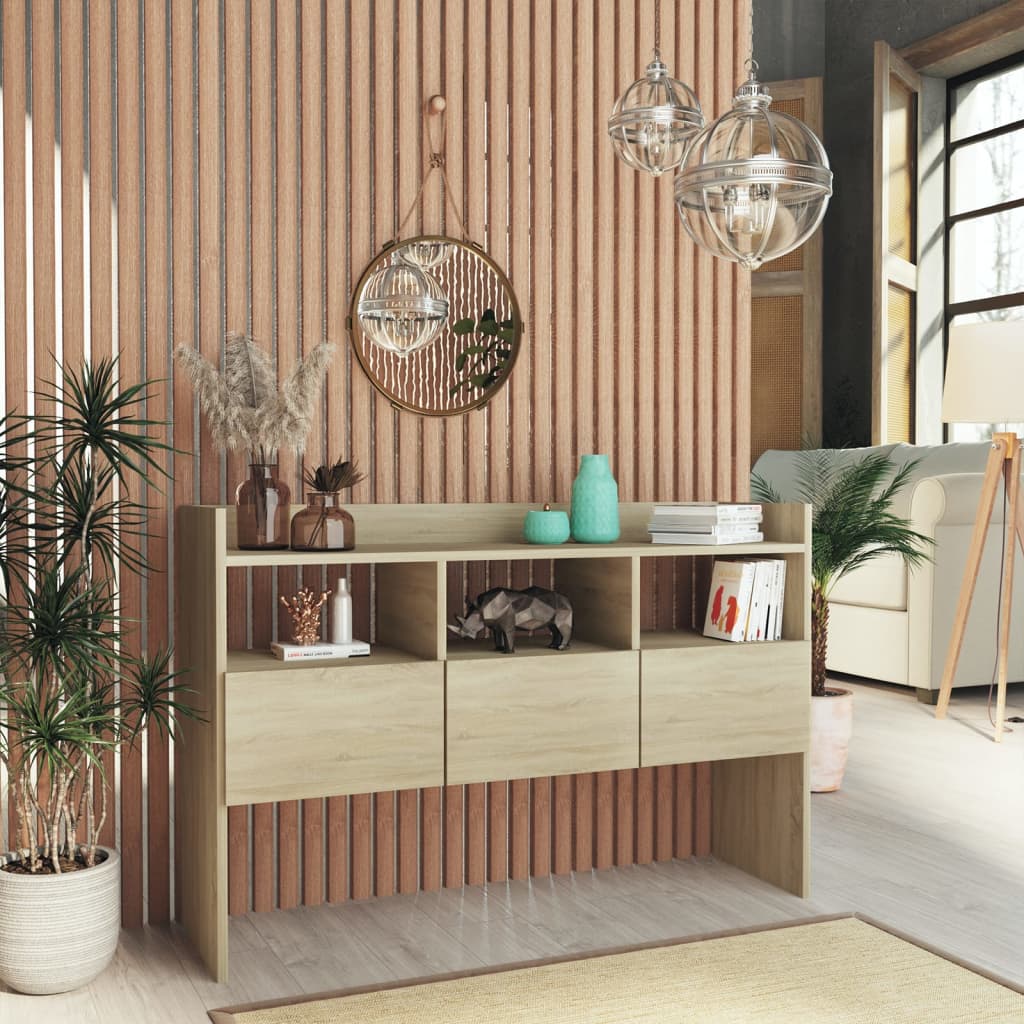 Buffet 105x30x70 cm en bois travaillé