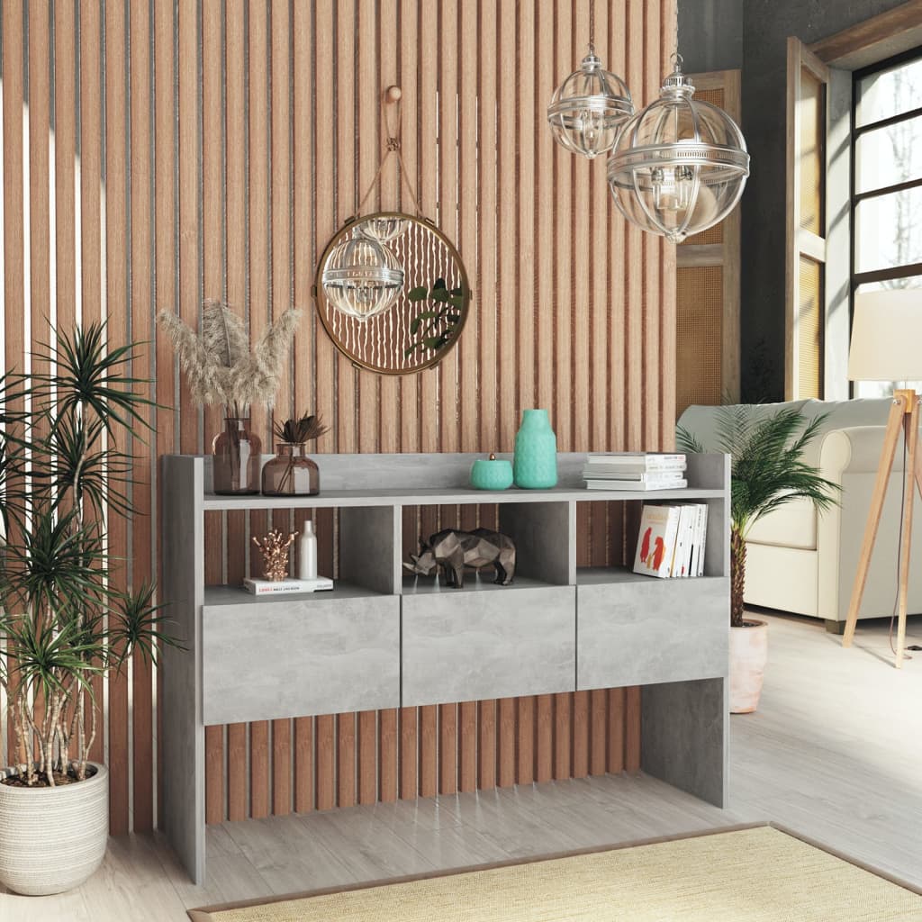 Buffet 105x30x70 cm en bois travaillé