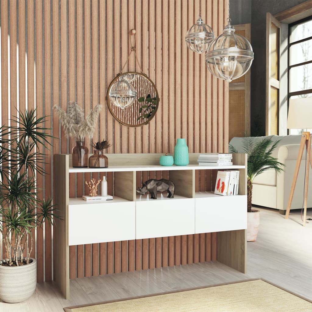 Buffet 105x30x70 cm en bois travaillé