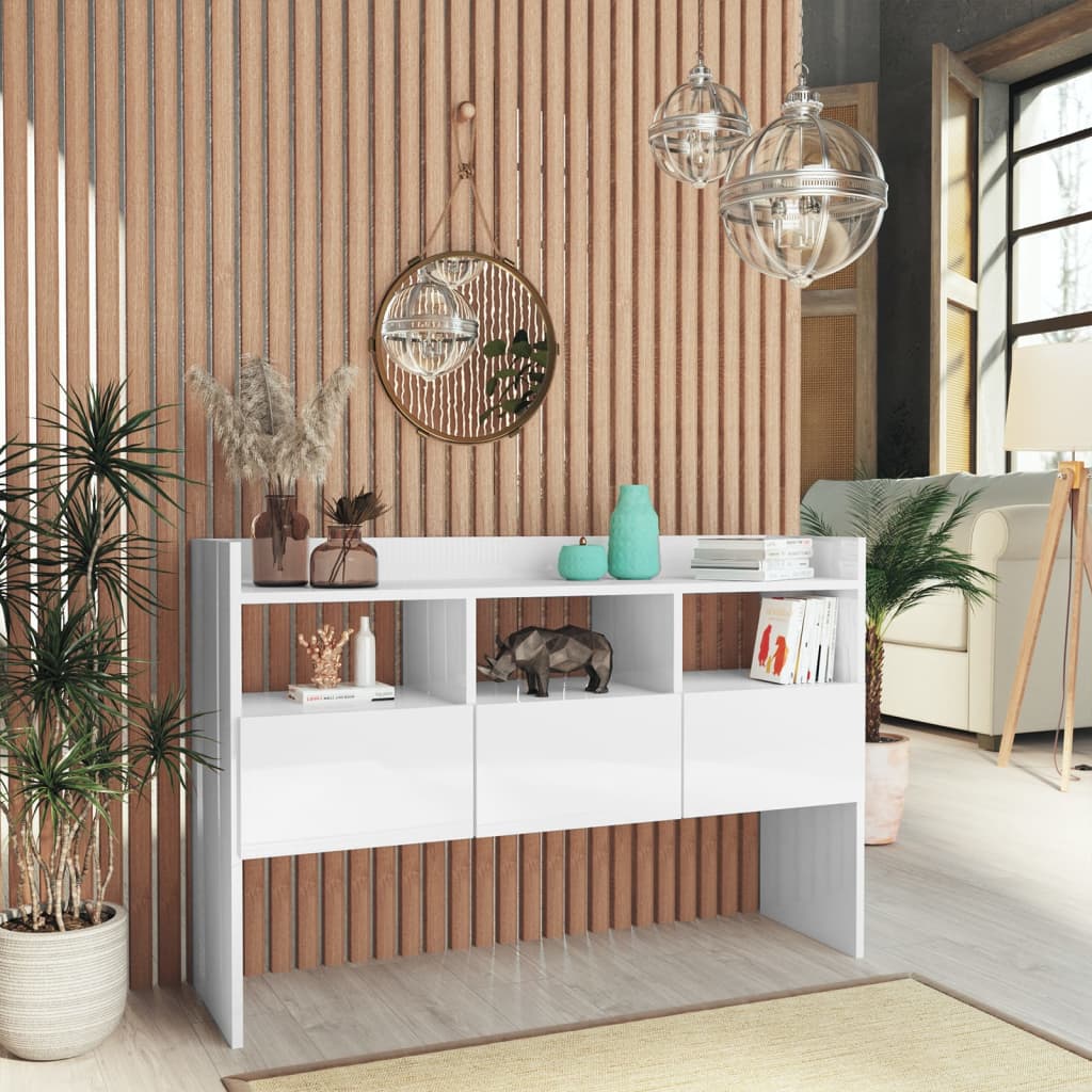 Buffet 105x30x70 cm en bois travaillé