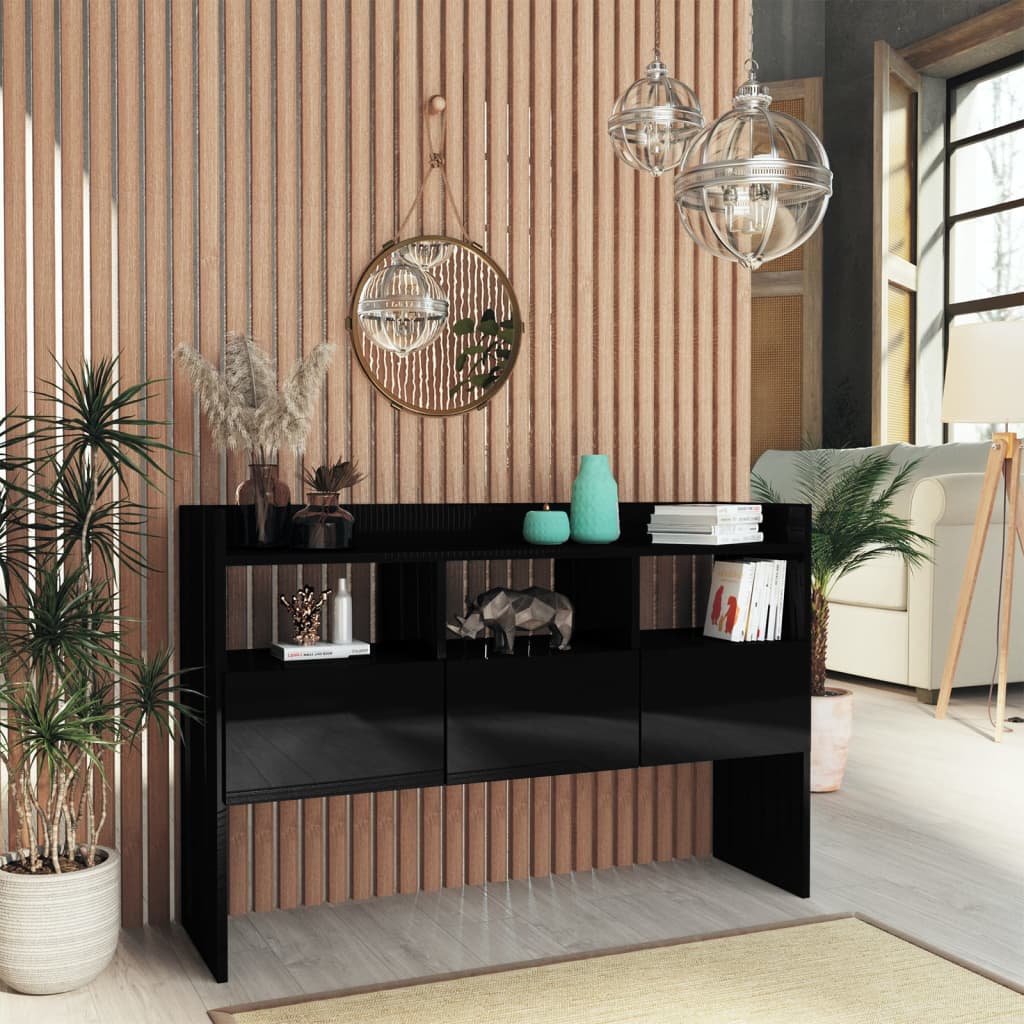 Buffet 105x30x70 cm en bois travaillé