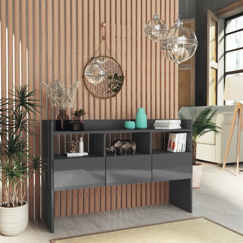 Buffet 105x30x70 cm en bois travaillé