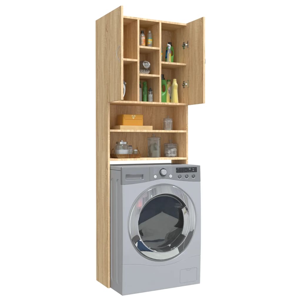 Meuble lave-linge 64x25,5x190 cm