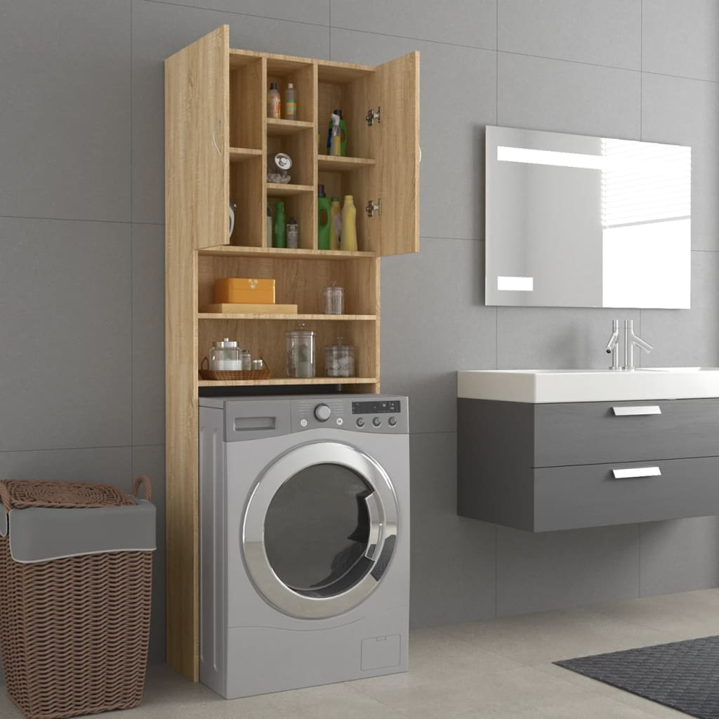 Meuble lave-linge 64x25,5x190 cm