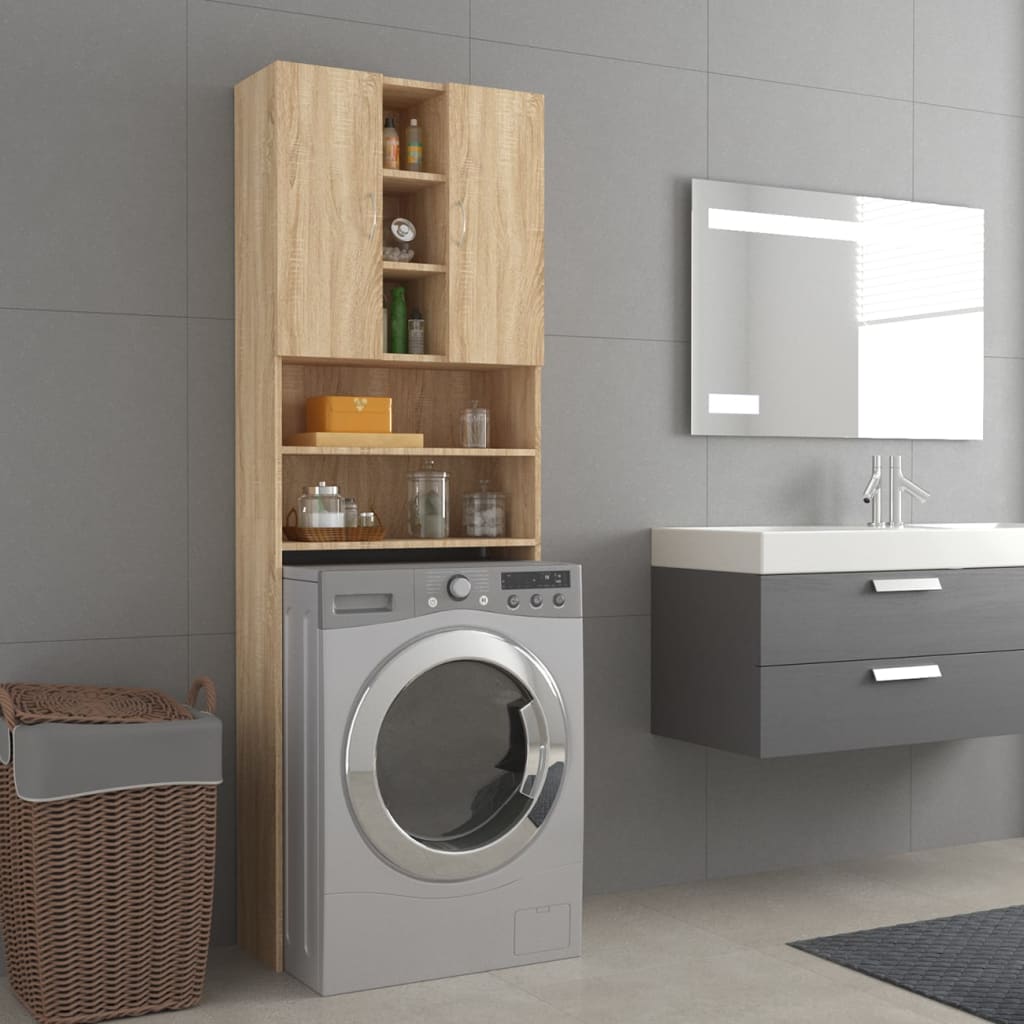 Meuble lave-linge 64x25,5x190 cm