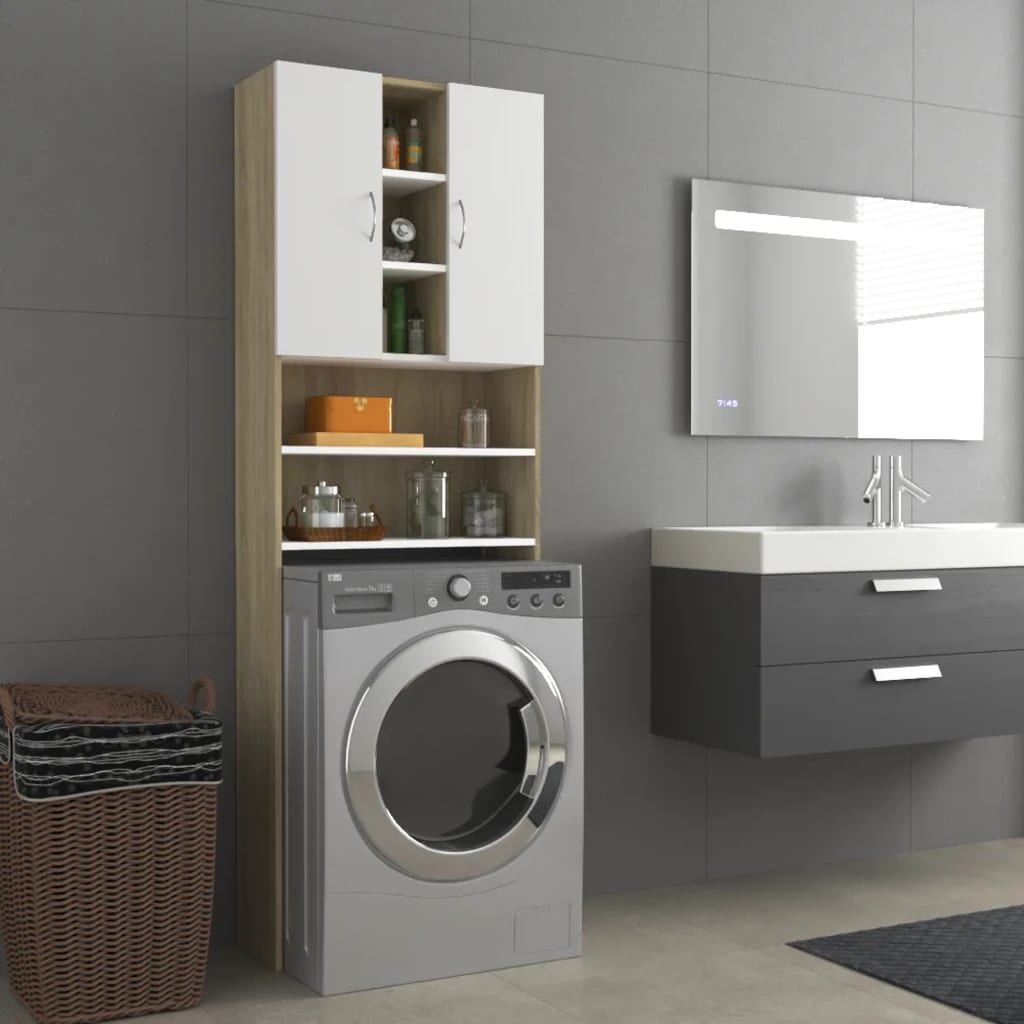 Meuble lave-linge 64x25,5x190 cm