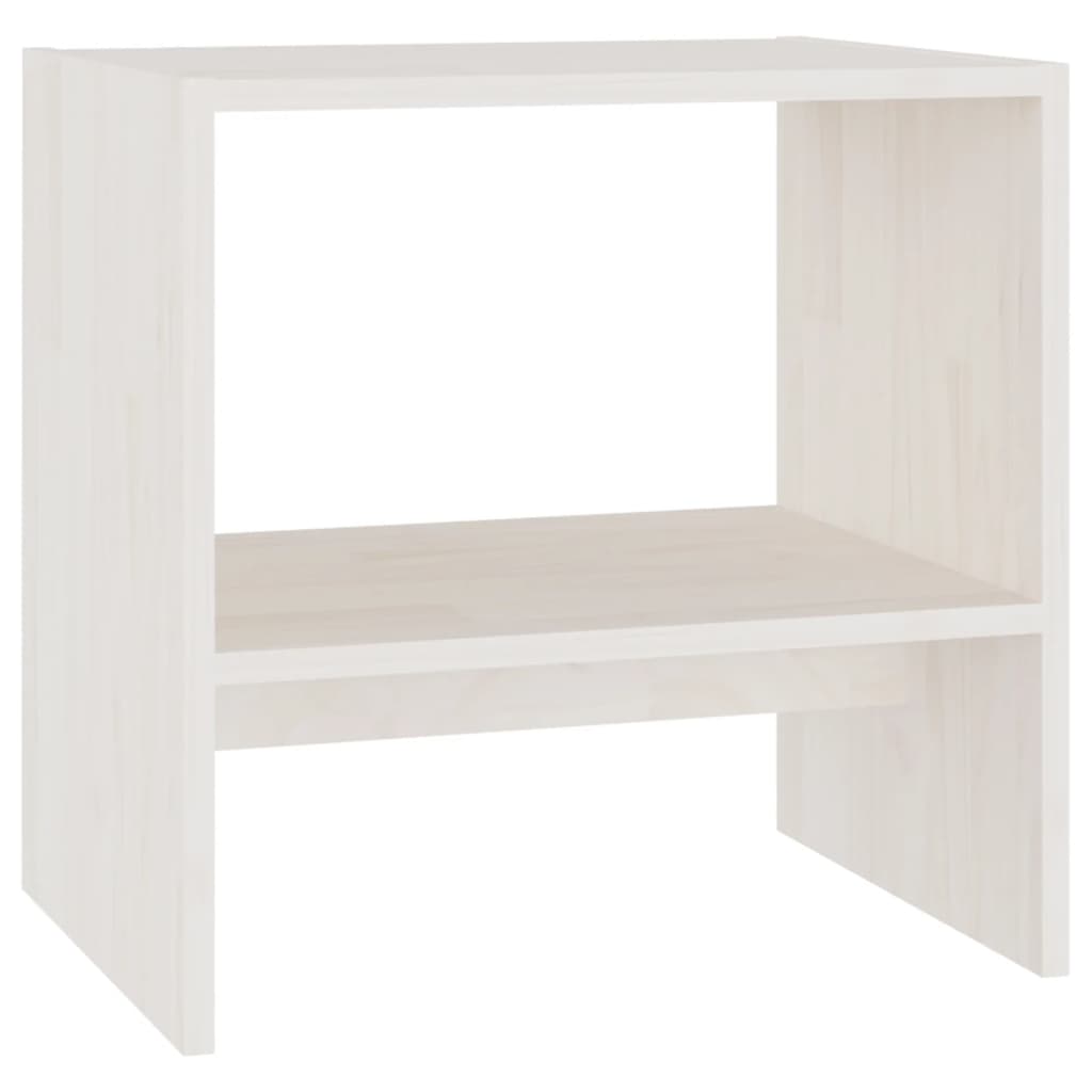 Tables de chevet 2pcs 40x30,5x40 cm en bois de pin massif