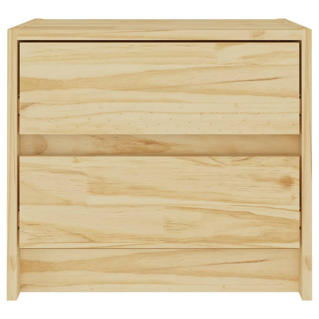 Table de chevet 40x30,5x35,5 cm en bois de pin massif