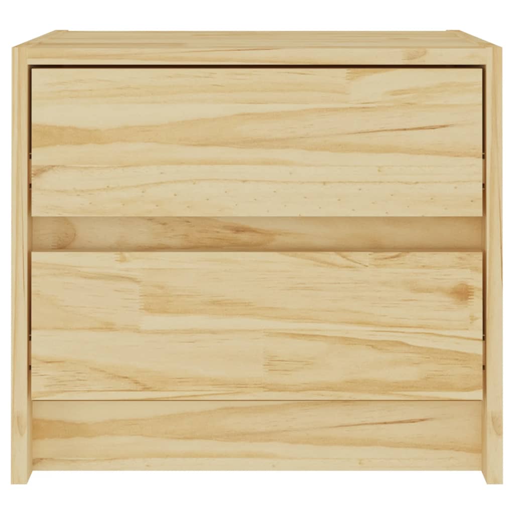 Table de chevet 40x30,5x35,5 cm en bois de pin massif