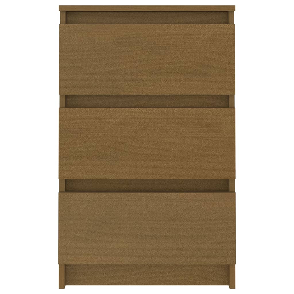 Nachtkastjes 2 st 40x29,5x64 cm massief grenenhout