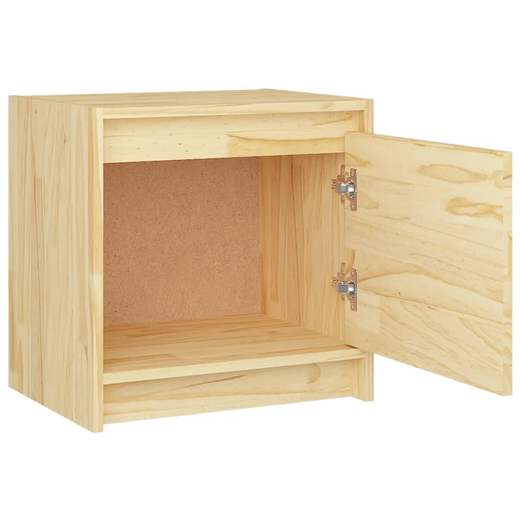 Nachtkastjes 2 st 40x30,5x40 cm massief grenenhout