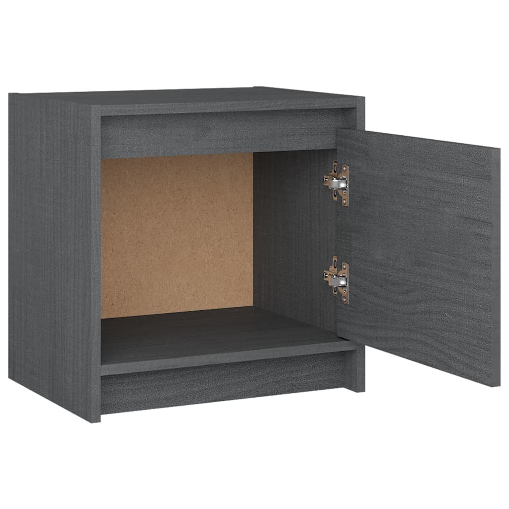 Nachtkastjes 2 st 40x30,5x40 cm massief grenenhout