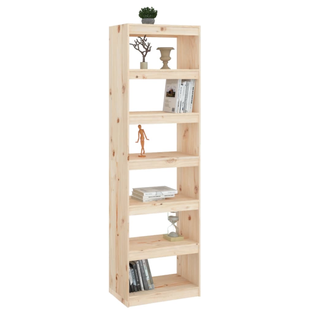 Boekenkast/kamerscherm 60x30x135,5 cm massief grenenhout