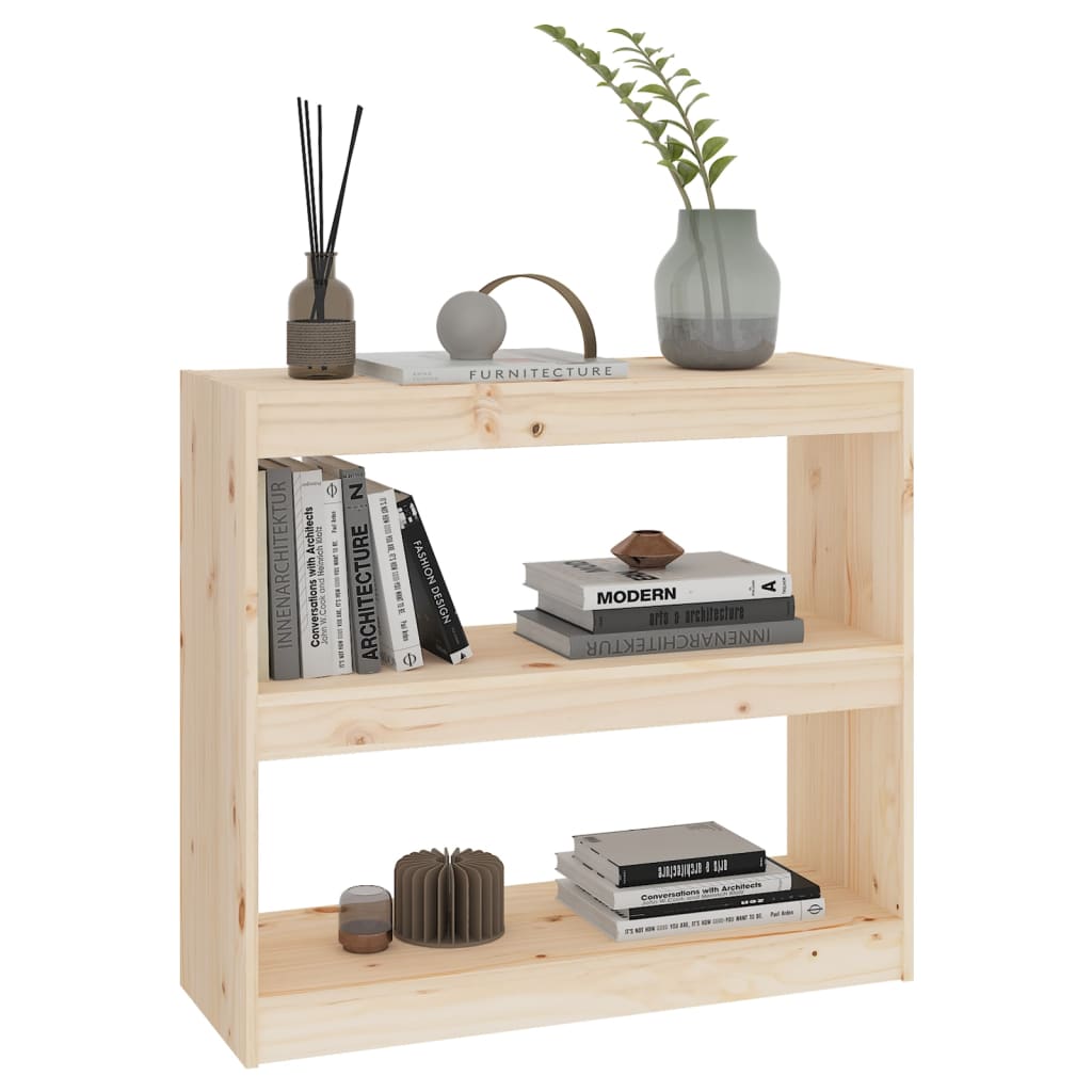 Boekenkast/kamerscherm 80x30x103,5 cm massief grenenhout