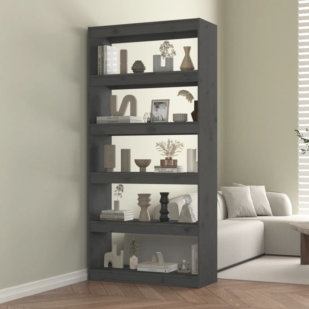 Boekenkast/kamerscherm 80x30x103,5 cm massief grenenhout