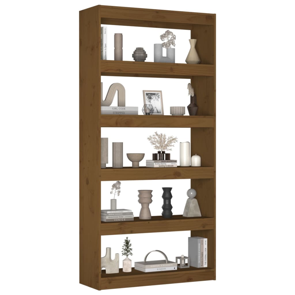 Boekenkast/kamerscherm 80x30x103,5 cm massief grenenhout