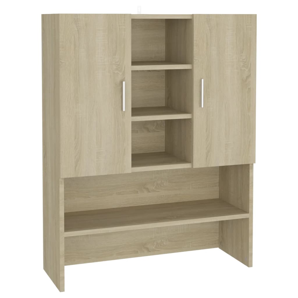 Wasmachinekast 70,5x25,5x90 cm oud houtkleurig